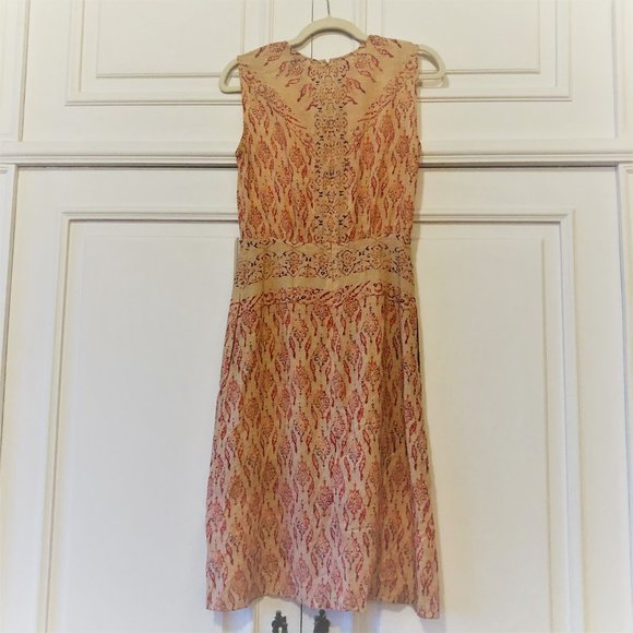 BCBGMaxAzria “Emalea” Boho Ikat Print Sleeveless Dress with Pockets! - Size 0 - Picture 5 of 16